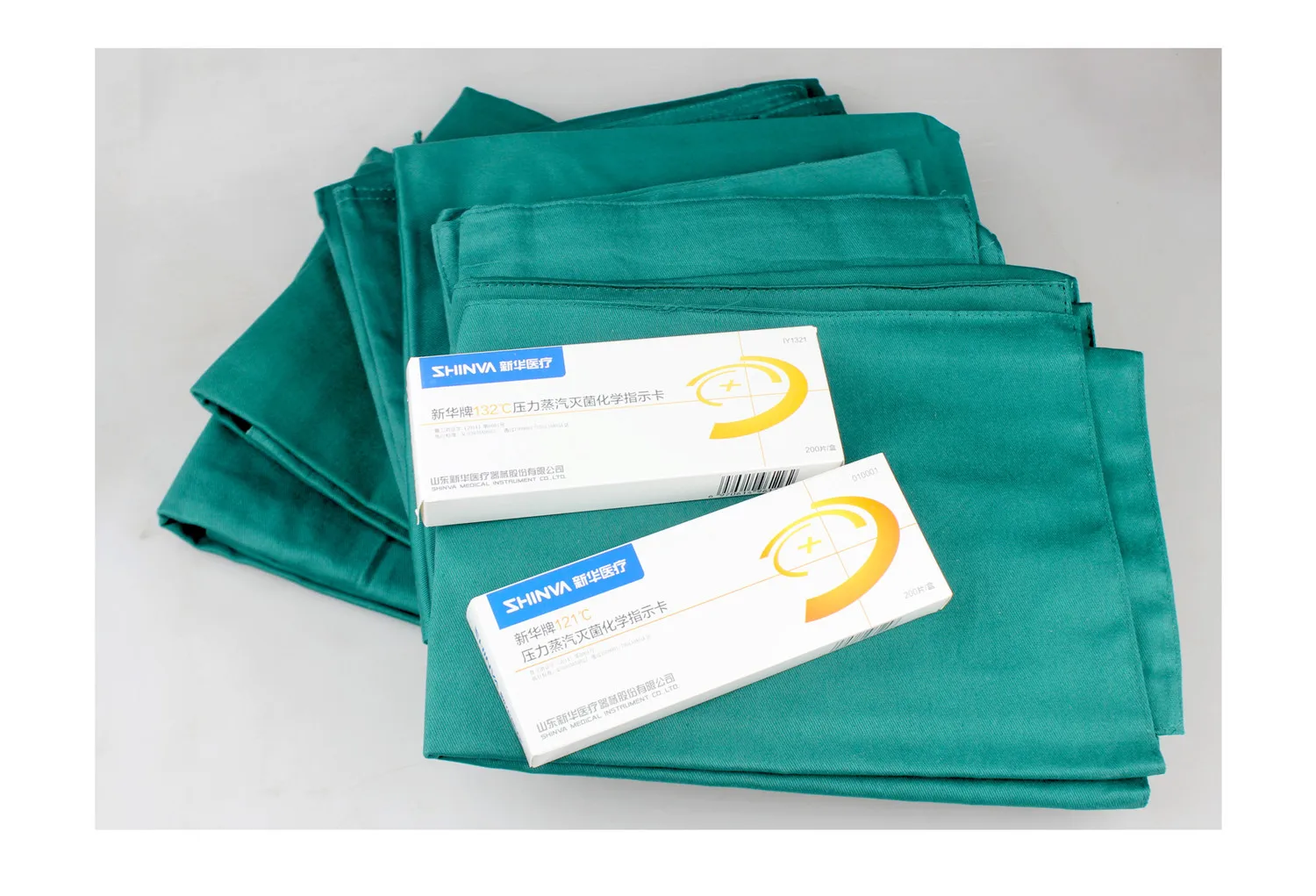 

Medical surgical instrument sterilization wrap set hole towel inside outside cloth 121 132 Temperature indicator card sterilizer