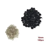 100pcs 10mm Eyeball Doll Accessories Black Plush Safety Eyes Amigurumi For Toys 6mm 8mm 12mm DIY Funny Toy Eyes Animal 5