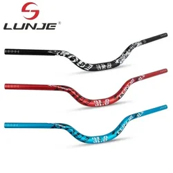 LUNJE Mountain Bike Handlebar 31.8mm  Bicycle Riser Bar 720/780mm Bicycle handlebar Aluminum Alloy MTB Handlebar Cycling Parts