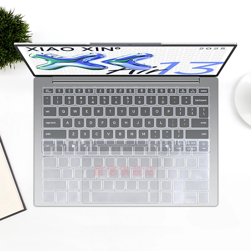 غطاء لوحة مفاتيح الكمبيوتر المحمول من البولي يوريثان الحراري لجهاز Lenovo IdeaPad Slim 5 13 ARP10 Xiaoxin 13 Air 2025 13.3 بوصة حافظة شفافة