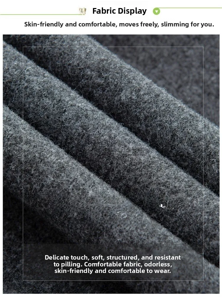 Cintura alta tweed calças de perna larga feminina outono inverno 2025 nova versão coreana sle corte reto casual nove pontos calças