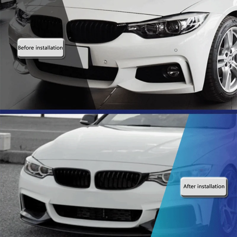

Car Exterior Upgrade Front Bumper Lip Spoiler Splitter Diffuser Guard Body Kit For BMW 4 Series F32 F33 F36 MP M Sport 2014-2020