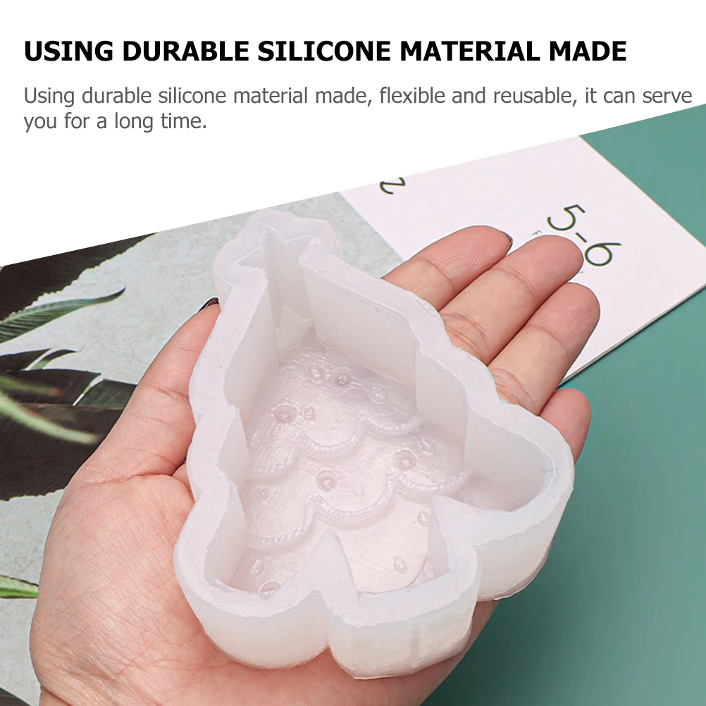 

3Pcs Christmas Tree Gingerbread Reindeer Mold Silicone Scented DIY Soap Making Flexible Reusable Christmas Mold