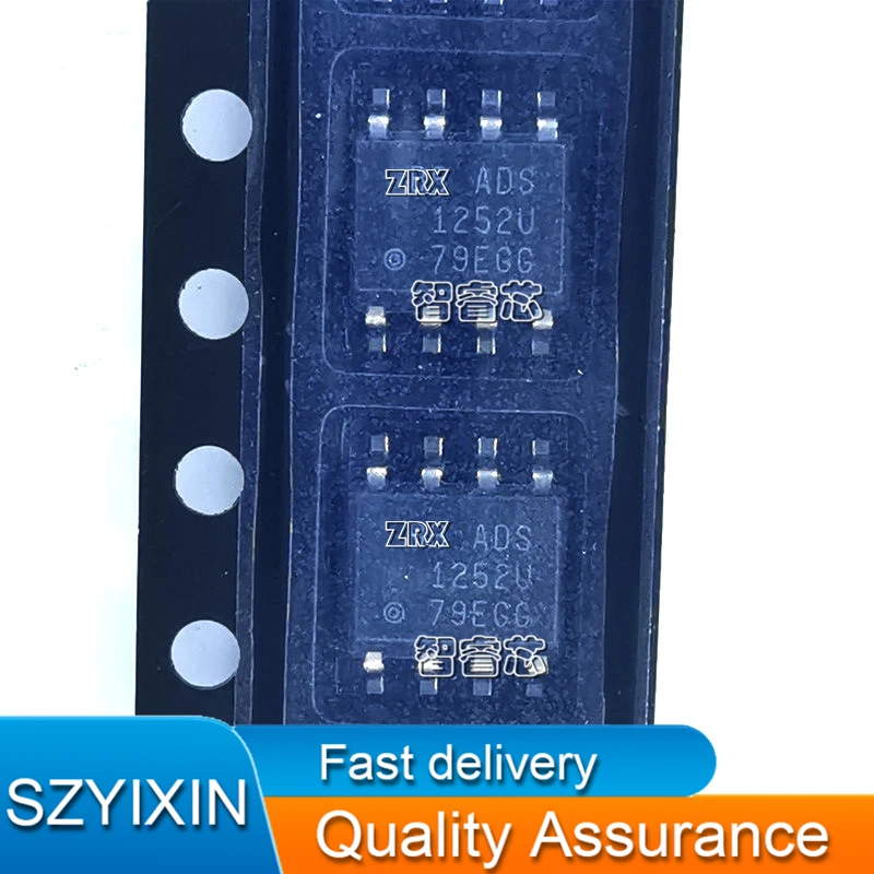 New Original ADS1252U/2K5 ADS1252 SOP8 Package analog-to-digital converter electronic sound chip  In Stock