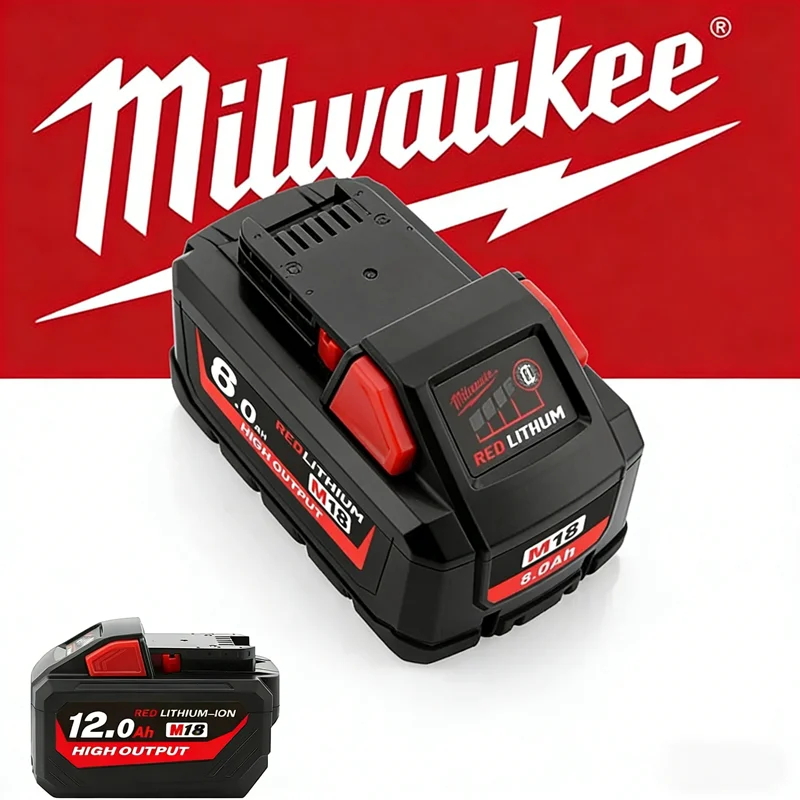 

Milwaukee M18 18V 8/12.0Ah Rechargeable Battery 21700 Cell,For Original Milwaukee 48-11-1860 48-11-1850 48-11-1840 Tools Battery
