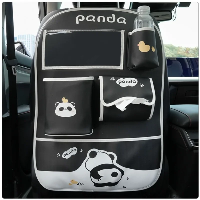 1PC Car Seat Back Kick Protector Storage Bag for Kids Waterproof Anti Kick Accessories Cartoon Interior Anti-Child-Kick Pad