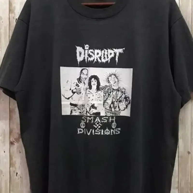 Rare Vintage Disrupt Punk Hardcore Band Tees Te1948 T shirt
