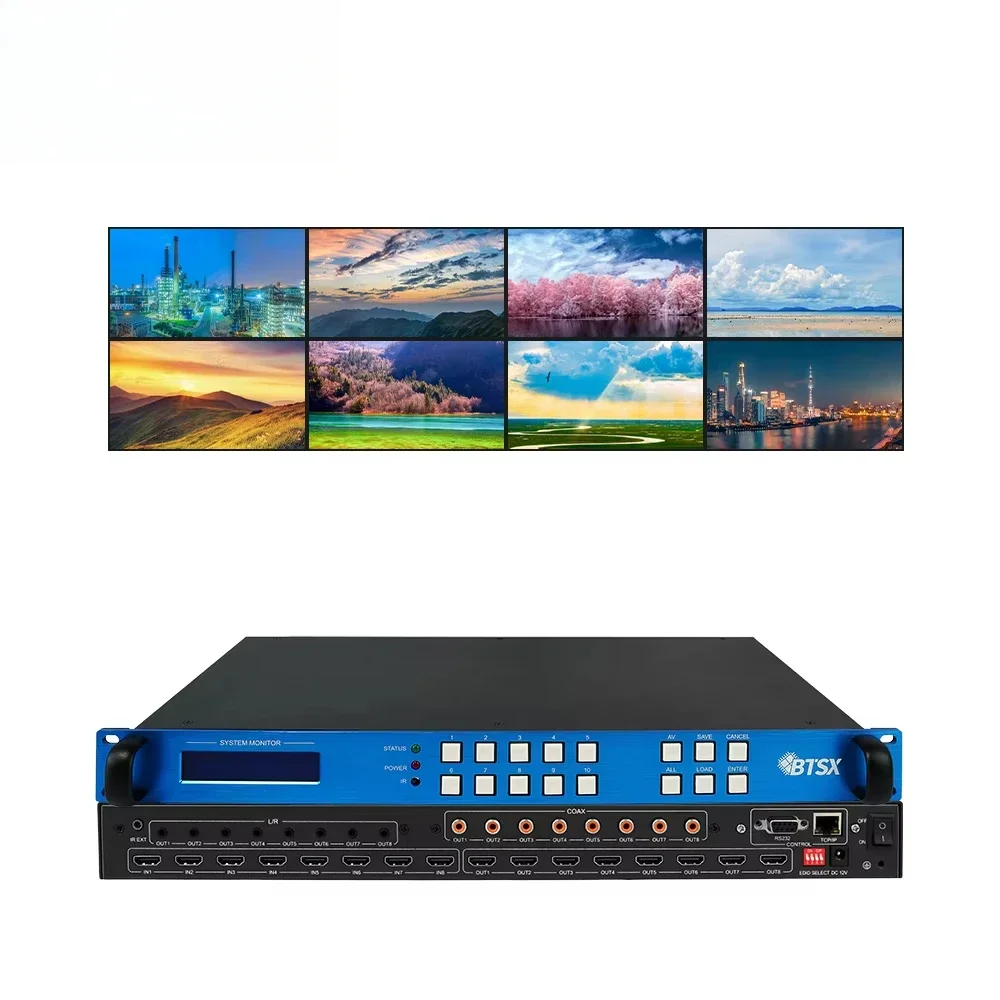 Bitvisus 4K Matrix Switcher 8x8 Matrix Switcher