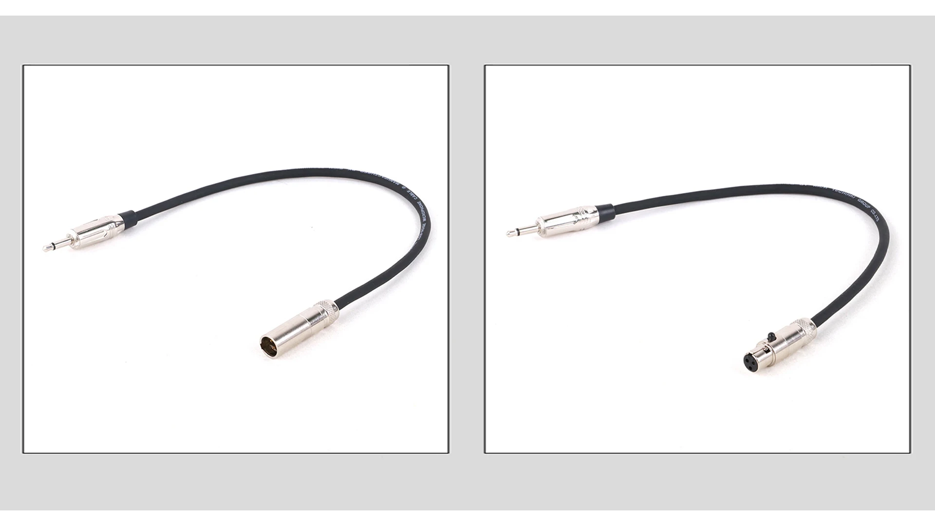 3-poliges Mini-XLR-zu-Mini-Buchse 3,5-mm-Mono-Audiokabel 3,5 "ts Stecker zu Mini-XLR-Stecker/Buchse Adapter-Farb kabel für Kamera-Kopfhörer – Detail 4