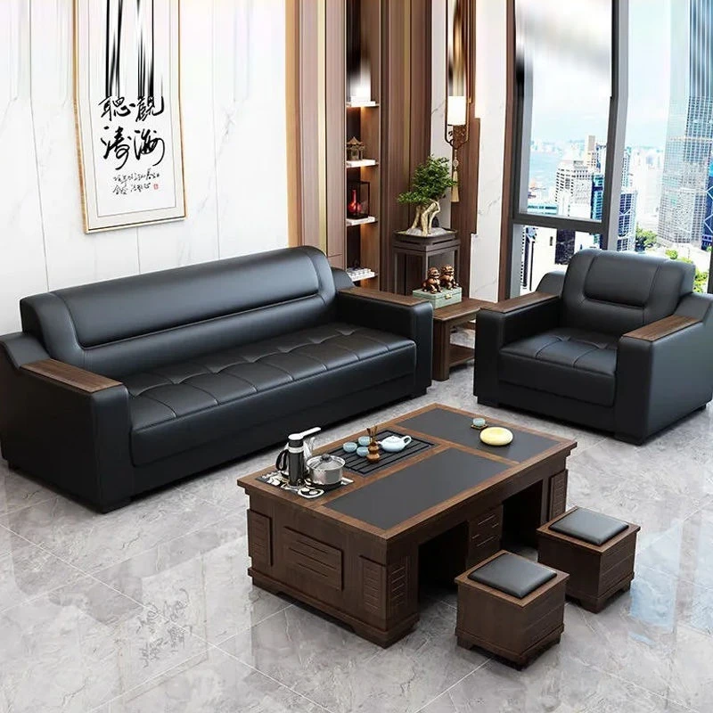 Divano da ufficio, combinazione semplice e moderna di tavolini