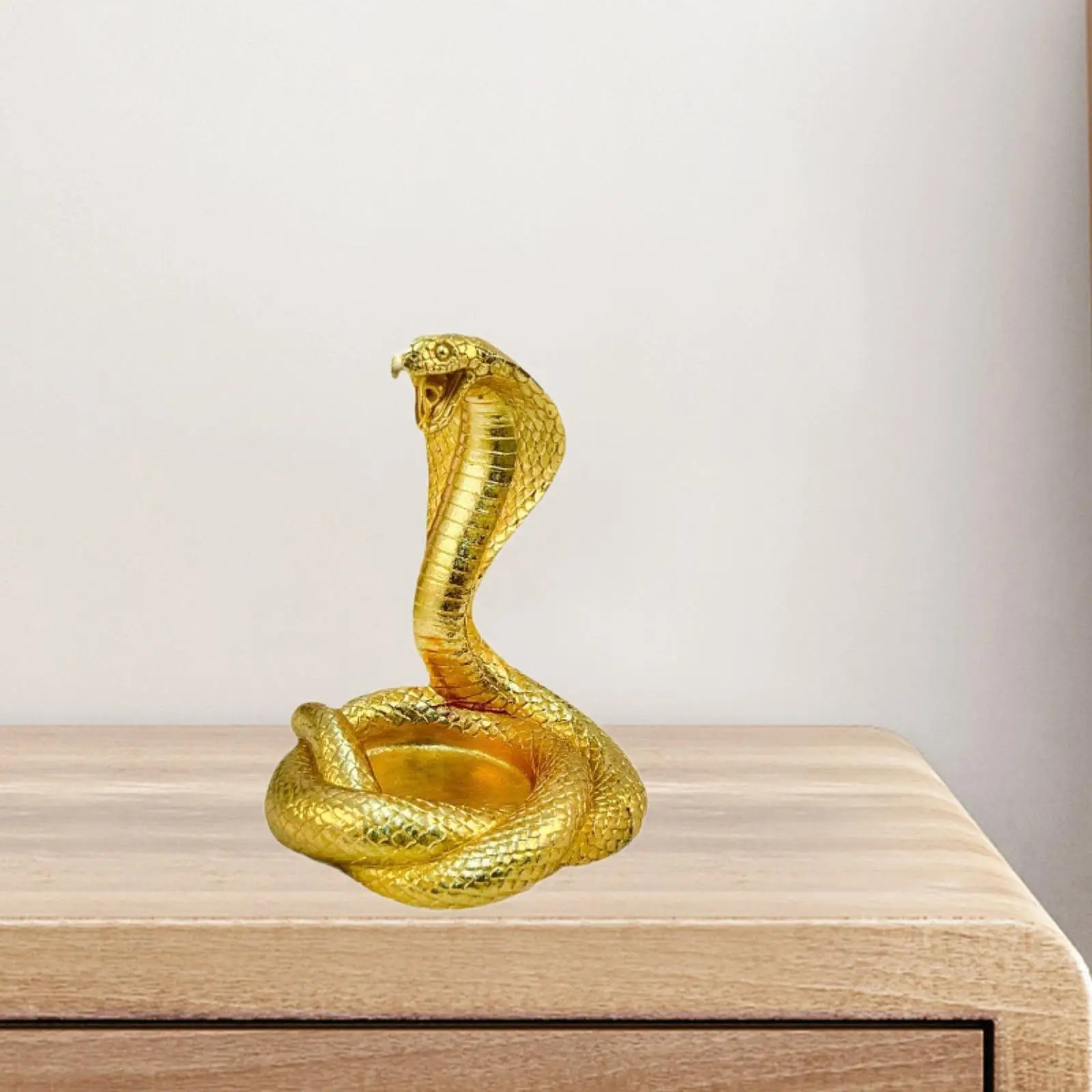 Decorazione da tavolo con statua di serpente, decorazione decorativa versatile, ornamento da tavolo con display creativo, piccola scultura di serpente