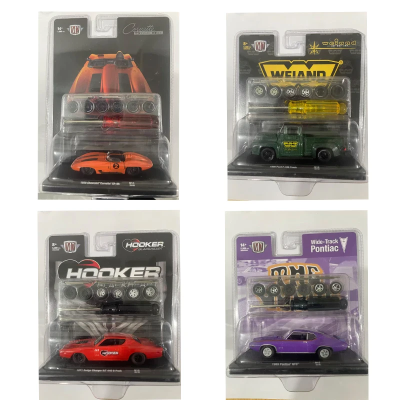 

M2 1/64 масштабная модифицированная модель автомобиля, литая под давлением коллекционная игрушка из сплава для любителей автомобилей, подарок