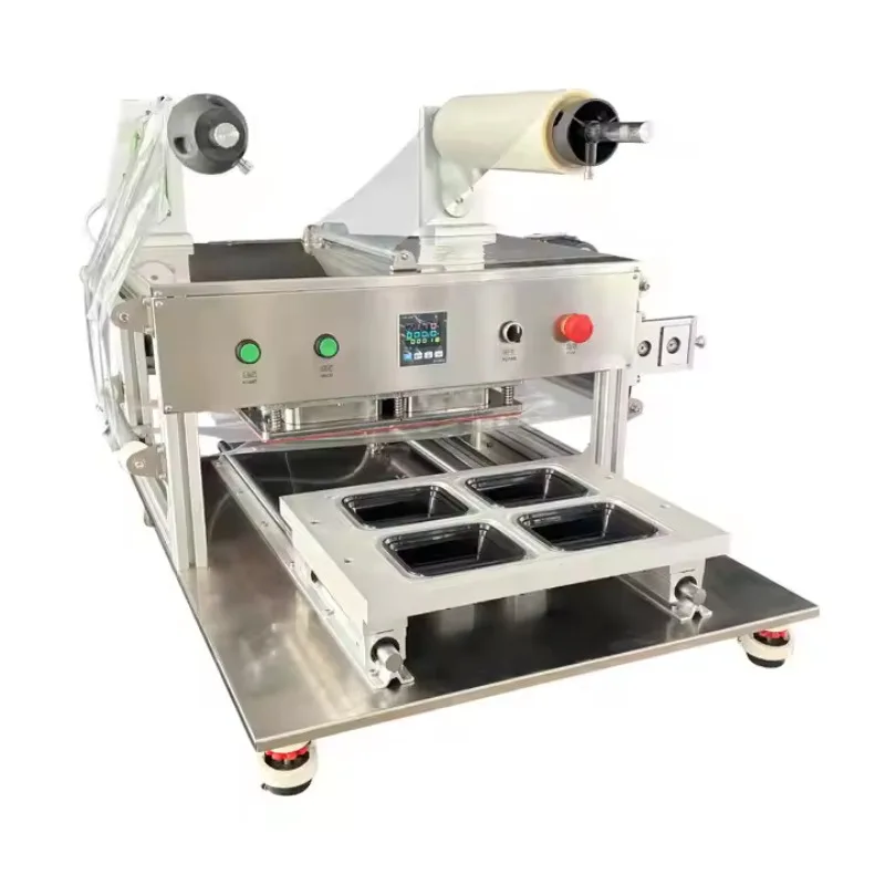 Dinner plate sealing equipment, food packaging ready-to-eat dinner plate sealing machine