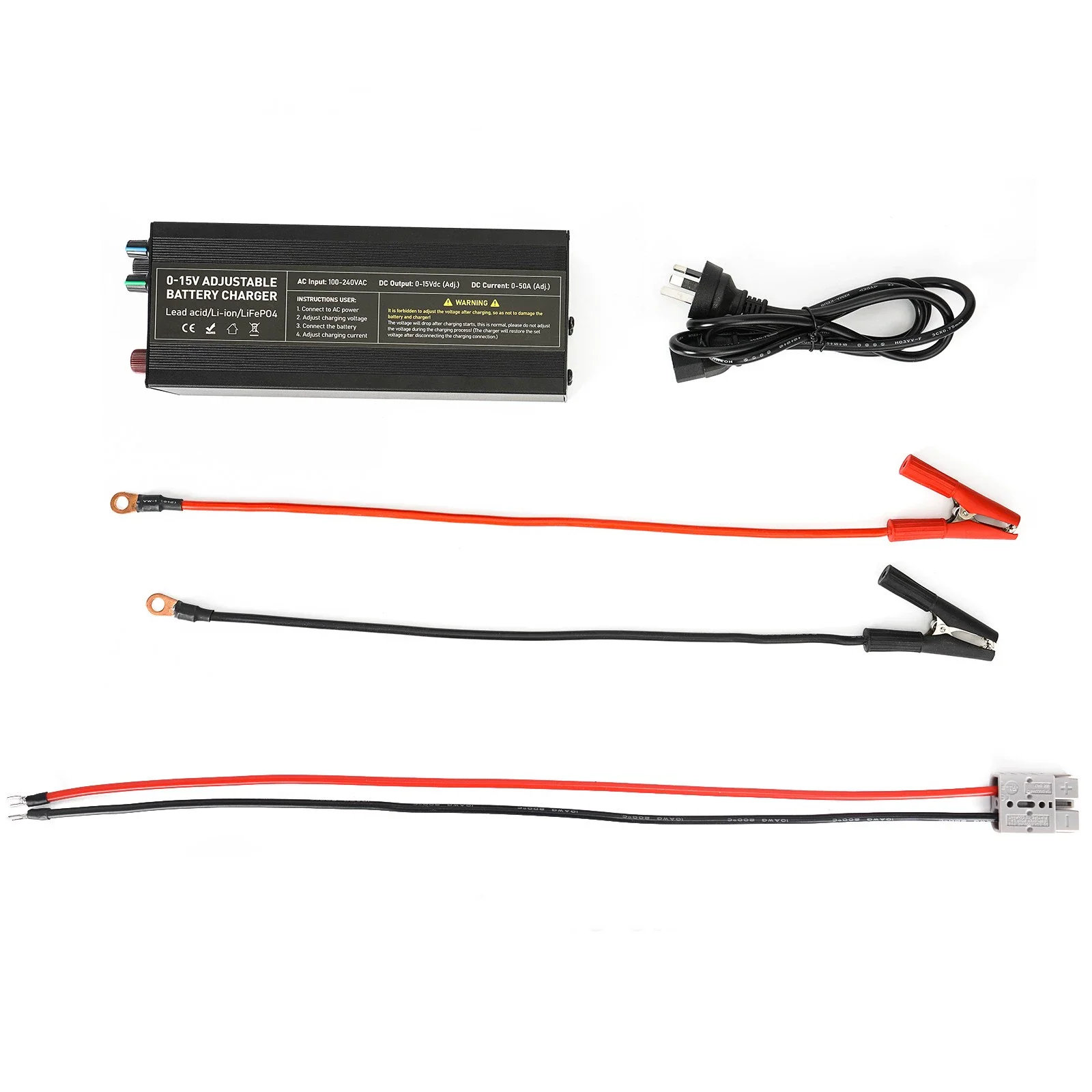 DDP DPD 3S 4S 0-15V Voltage Current Adjustable 50A 60A 85A Fast Battery Charger 12V 12.6V 14.6V Output RV Battery Charger