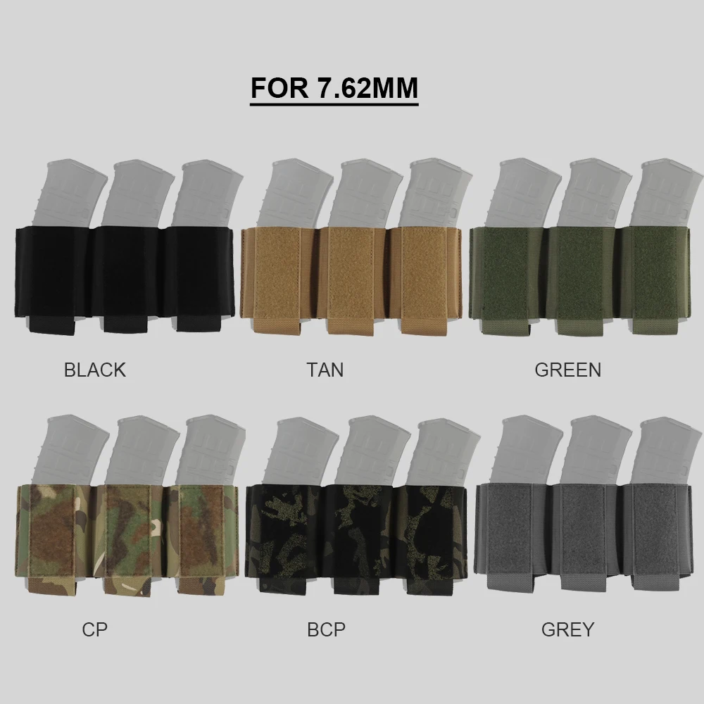 Tactical Triple Magazine Pouch,Vests Insert Mags Bags,Rifle Mag Pouch for 5.56 7.62 M4 M16 AK Magazines Holder Hunting shooting - view 2