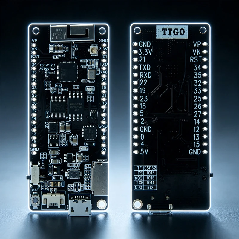 TTGO T8 V1.7 ESP32-WROVER Development Board, 4MB Flash 8MB PSRAM, WiFi Bluetooth Module, Li-ion Battery Charging&TF Card Support