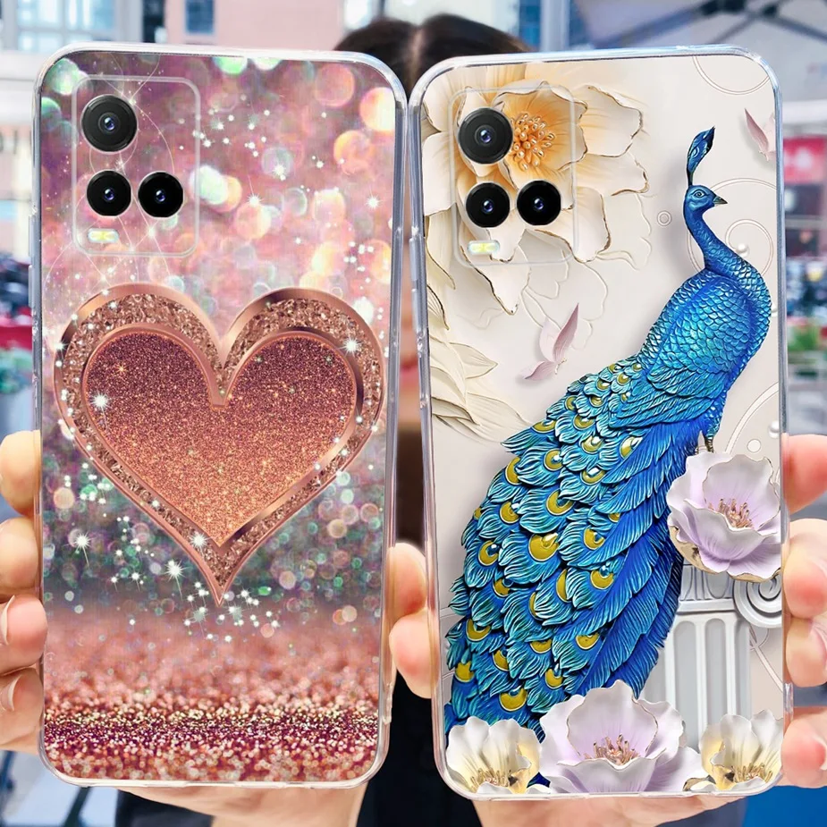 For Vivo Y33s 4G Case Vivo Y21 Y21s V2110 V2111 Cute Painted Cover Soft Silicone Phone Case For Vivo Y21s VivoY21 Y33s 4G Bumper