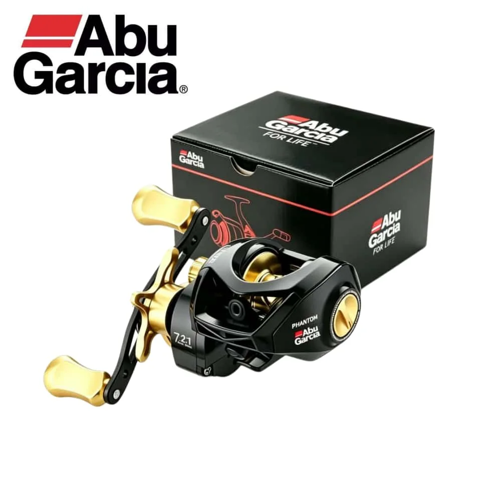 Neue ABU GARCIA Baitcasting-Rolle mit 7,2:1 Hochgeschwindigkeits-Übersetzung für Sanftes Werfen, Geeignet für Salz- und Süßwasser, ABU GARCIA Rolle