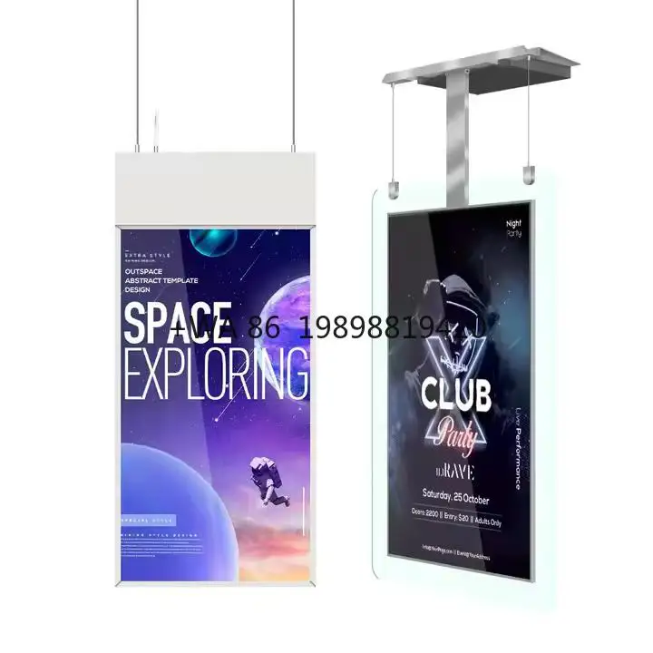 

Super High Brightness 43 49 55 Inch Window Advertising Screen Double Sided Digital Signage Dual Screen 700nits Window Display