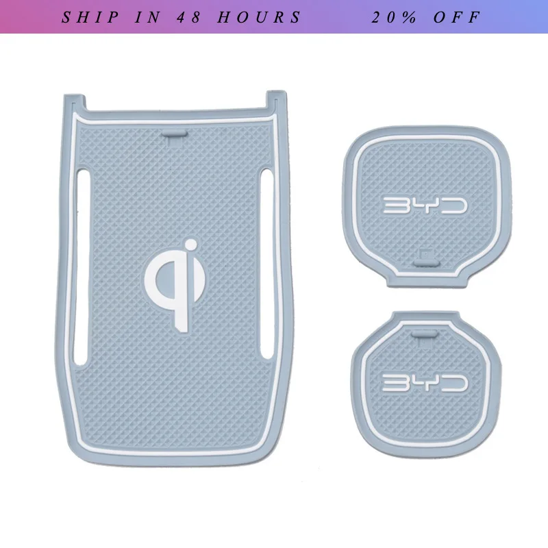 iosn For BYD Seagull Door Slot Storage Cup Pad Storage Dustproof, Anti-skid, Shockproof Silicone Pad Car Interio Modify Accessor