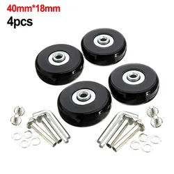 4Pcs Luggage Wheels Luggage Suitcase Replace Wheel Roller Skate Repair Luggage 45mm X 18mm Luggage Suitcase Replacement Wheels