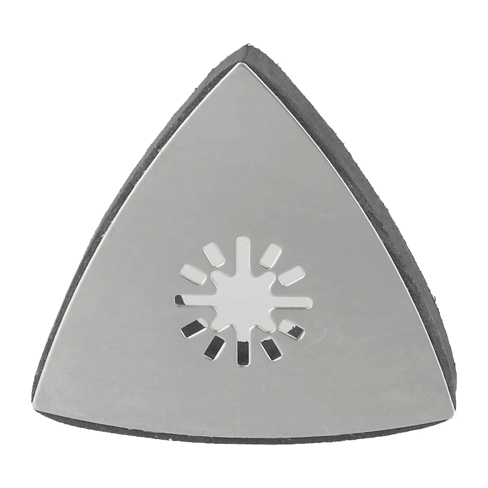 Efficient Detail Sanding Pad 80mm Triangular Shape with Perforated Design Metal Backing for Strength and Durability