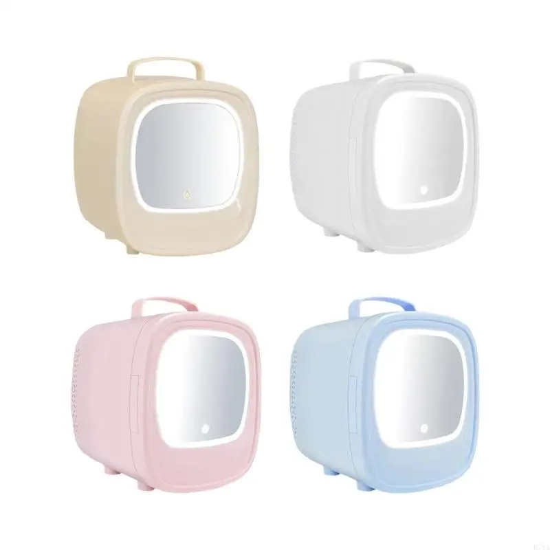 Mini Cosmetic Fridge For Skincare And Makeup Small Design Featuring 3 Storage Areas Quiet Operation Great For Home Office D7YA