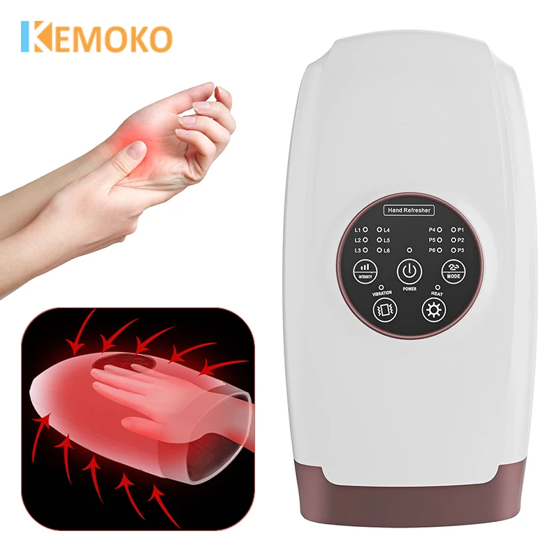 

Wireless Electric Hand Massager Machine Shiatsu Heating Functionfor Hands Arthritis Pain Relief Finger Numbness Hand Health Care