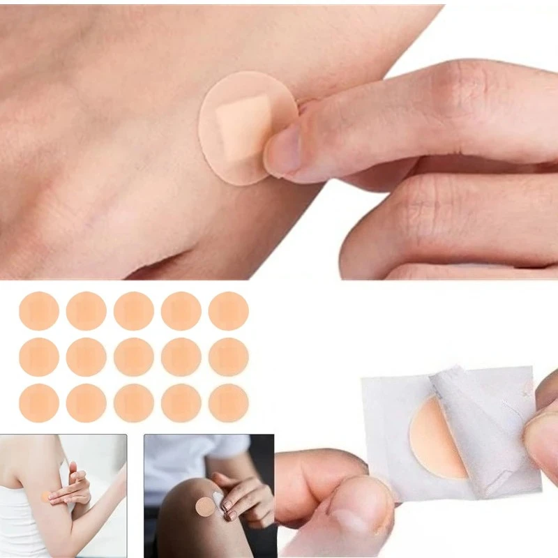 

100pcs/set Round Band Aid First Aid Plasters Woundplast Outdoor Camping Travel Wound Dressing Tape Patch Adhesive Bandages