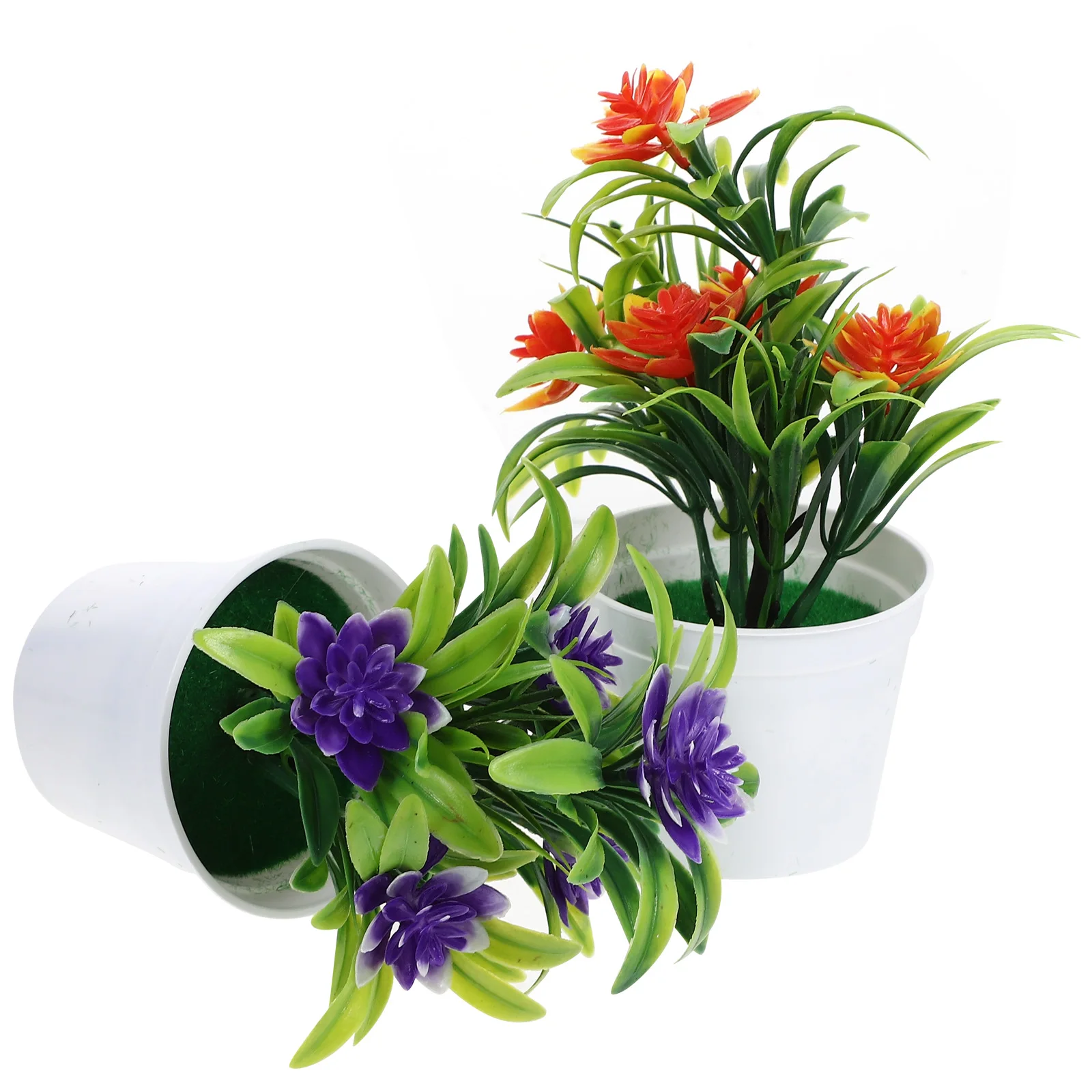 

4pcs Bonsai Fake Fake Artificial Ornament Faux Artificial Plants Bulk Potted Plants Table Bedroom Office Decor