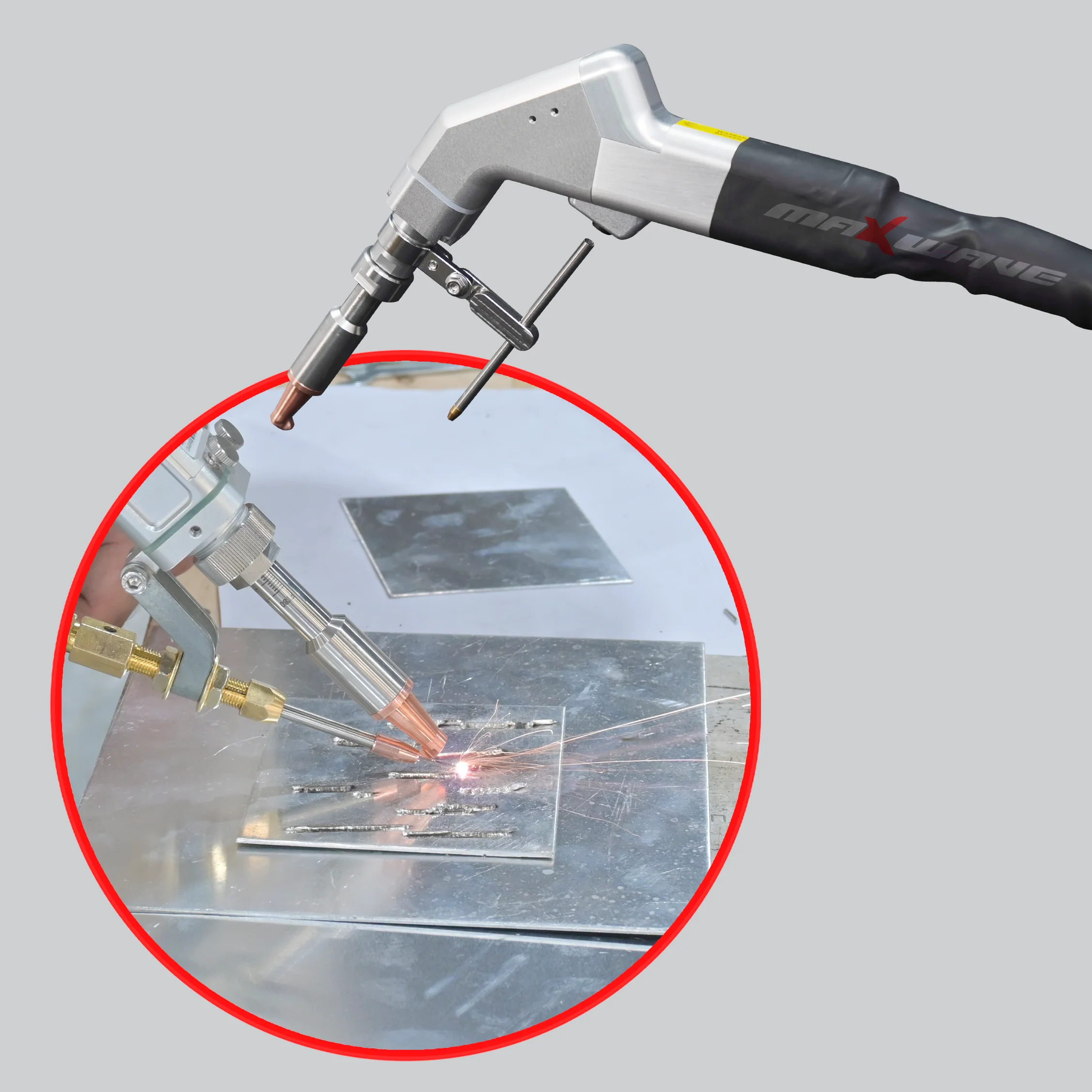 Fiber Laser Welder Surface Paint Removal 3-in-1 Welding Machine Handheld Touchscreen Welder Laser Cutter for Spring Steel