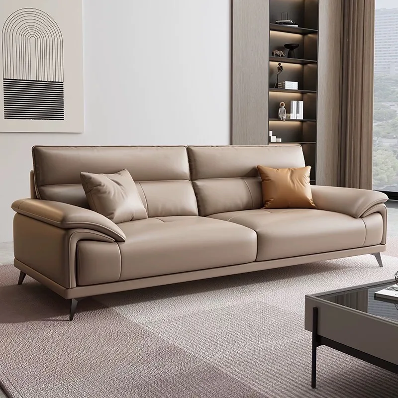 Simple, modern, office, leather, sofa, business, reception, VIP