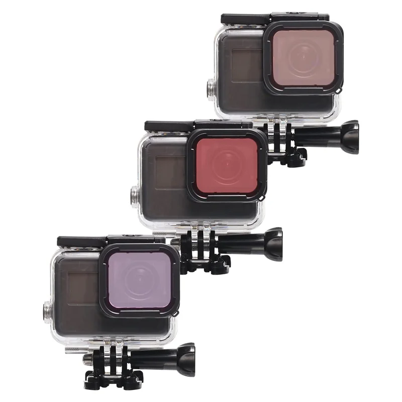 Hero 5/6/7 Diving Filter Waterproof Housing Underwater Filter Lens Filters For GoPro Hero 7 6 5 Action Camera Accessories