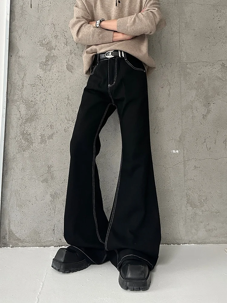 High Waist Cleanfit Jeans Youthful Trendy Design Skinny Legging Pants Casual Wear Long Micro Flared Durable Denim Jeans