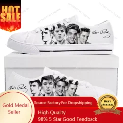 Elvis der König Hillbilly Katze Low Top hochwertige Turnschuhe Herren Damen Teenager Aaron Leinwand Sneaker Paar benutzer definierte Schuh Presley