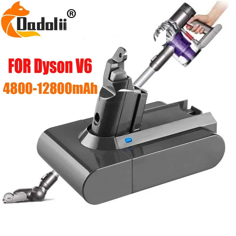 New V6 21.6V 12800mAh Li-ion Battery for Dyson V6 Battery DC58 DC59 DC61 DC62 Vacuum Cleaner SV09 SV07 SV03 SV04 SV06 SV05