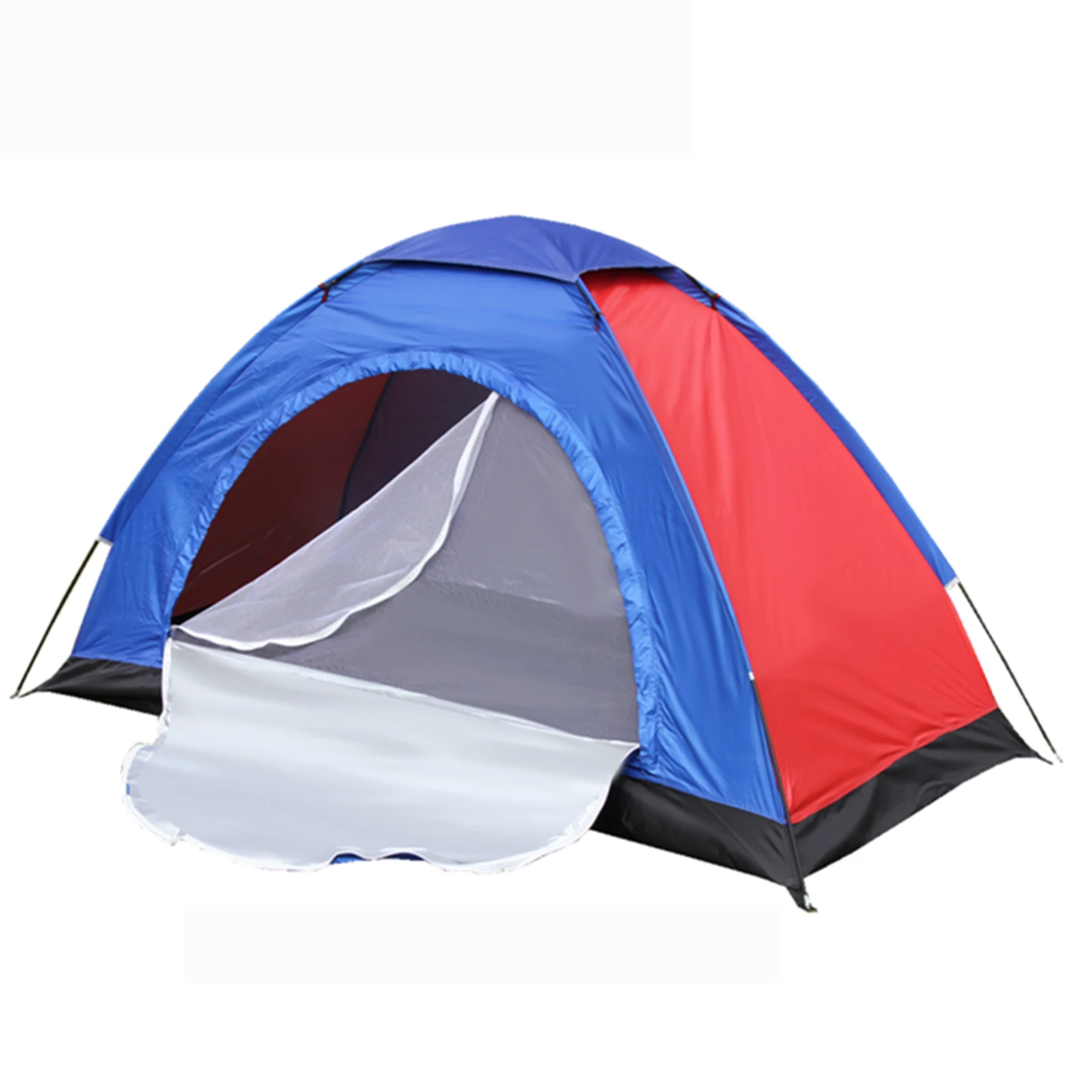 

1pc Tent 170T PU Polyester Oxford Cloth Fiberglass 1/2 Person Camping Tent Easy Set-Up Lightweight Garden Sun Shield For Outdoor