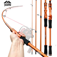 BAKAWA Casting Feeder carp rods Fishing Rod 2.1M 1.8M UltraLight Lurer Pesca 4 Section With Handle Baitcasting fishing supplies