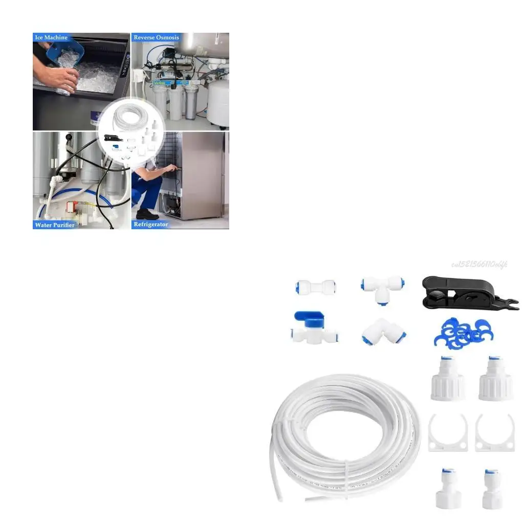 

27RB надежный комплект для подачи воды 15 м, универсальный инструмент для сборки, холодильники, резак для шлангов, соединители