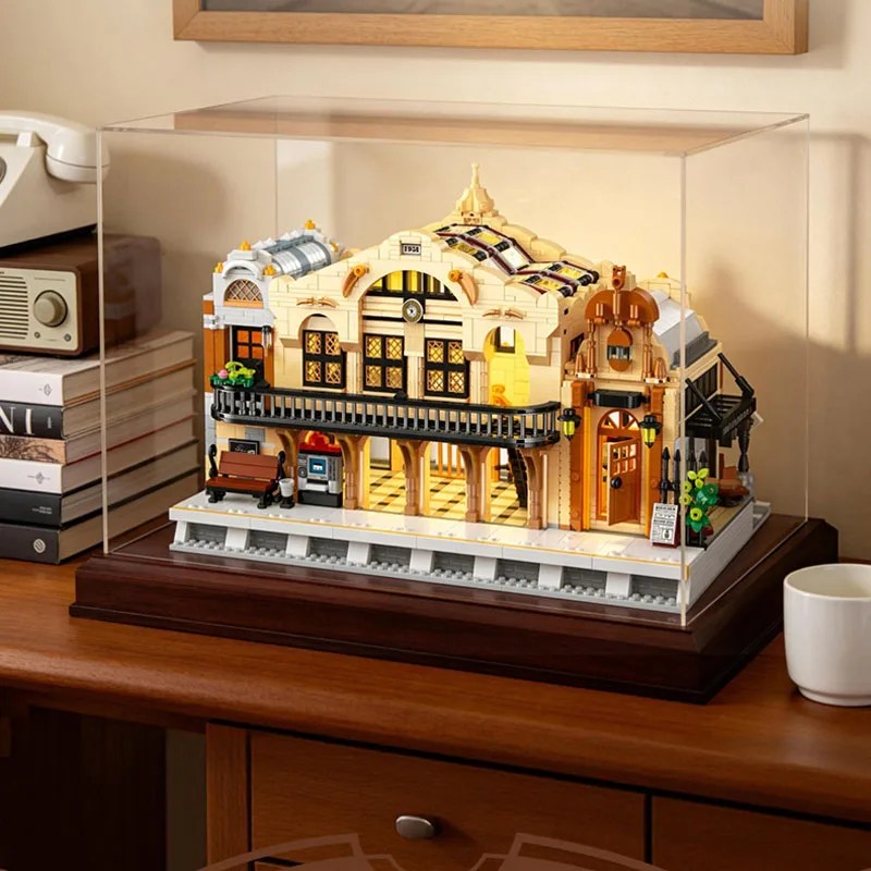 

В НАЛИЧИИ: Конструктор MOC «Городская улица» в стиле ретро: Паровая железнодорожная станция. Набор строительных блоков для сборки, игрушки для детей, подарочный набор.