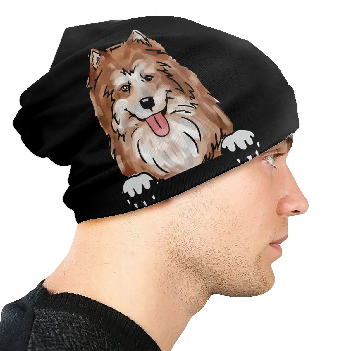 Elo Dog-gorro fino para hombre, gorros a la moda con diseño de perro, perro de mieking, gorros de Skullies, gorras de estilo