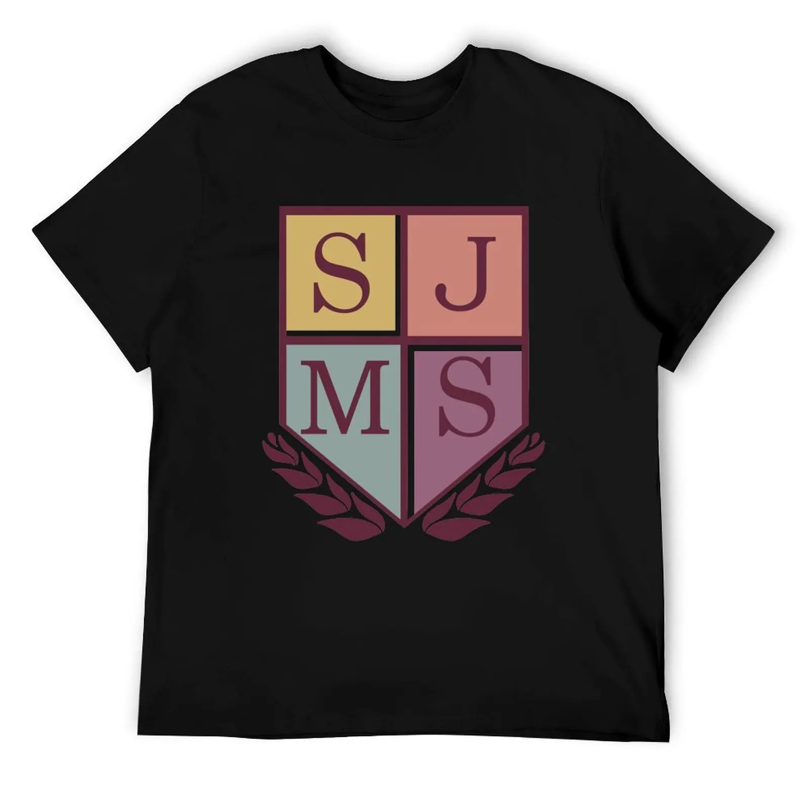 

SJMS Logo T-Shirt man t shirt summer t shirts for man pack cotton T-Shirt