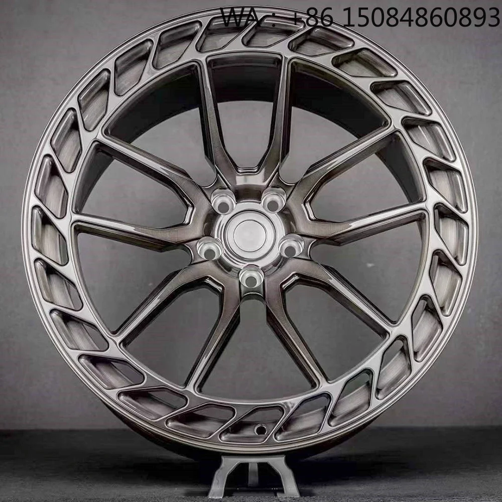 Auto Parts Classic Multi Spoke Lightweight Custom Forged Alloy Custom Wheels Silver Finish Aftermarket Modified Passenger Car Wh