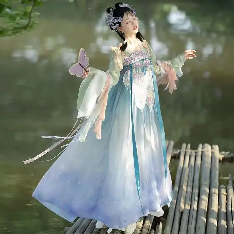 

Hanfu Dress Women Ancient Chinese Traditional Hanfu Female Fairy Cosplay Costume Summer Dance Dress Hanfu Party Outfit For Women