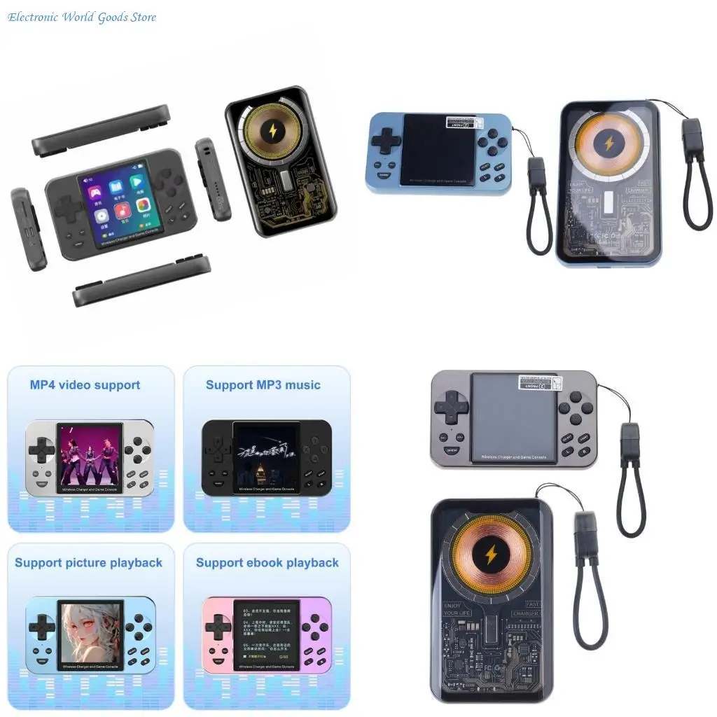 

Игровая консоль A3PD, поддержка беспроводной зарядки 15 Вт, встроенная игровая система 6000, цельнометаллический корпус, игровая