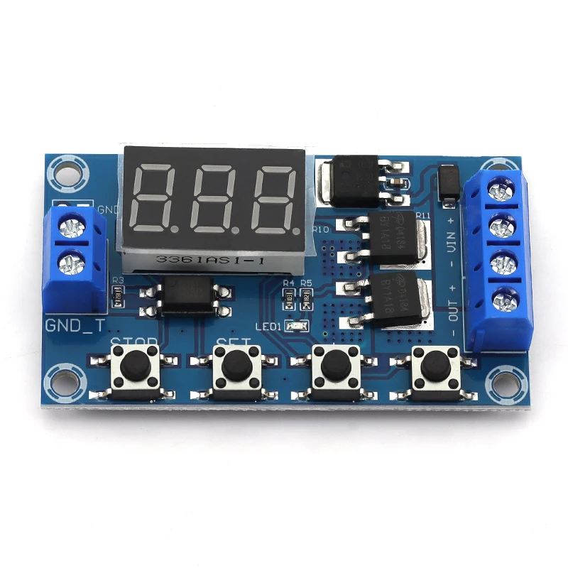 DC5-36V المزدوج MOS LED الرقمية تأخير الوقت التتابع الزناد دورة الموقت تأخير التبديل لوحة دوائر كهربائية توقيت وحدة التحكم لتقوم بها بنفسك