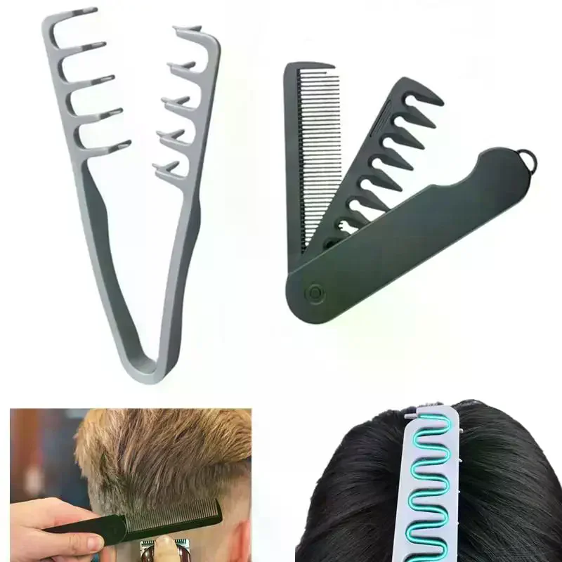 

Volumizing Wide-Tooth Hair Styling Comb+Folding Comb Curling Tools For All Hair Types Hairstyling Tools
