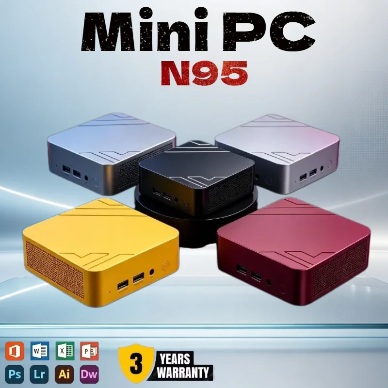 Intel Core N95 Mini PC Windows System 16GB RAM 1TB SSD Dual WiFi6 BT5.2 4K HD Gaming Desktop Computer
