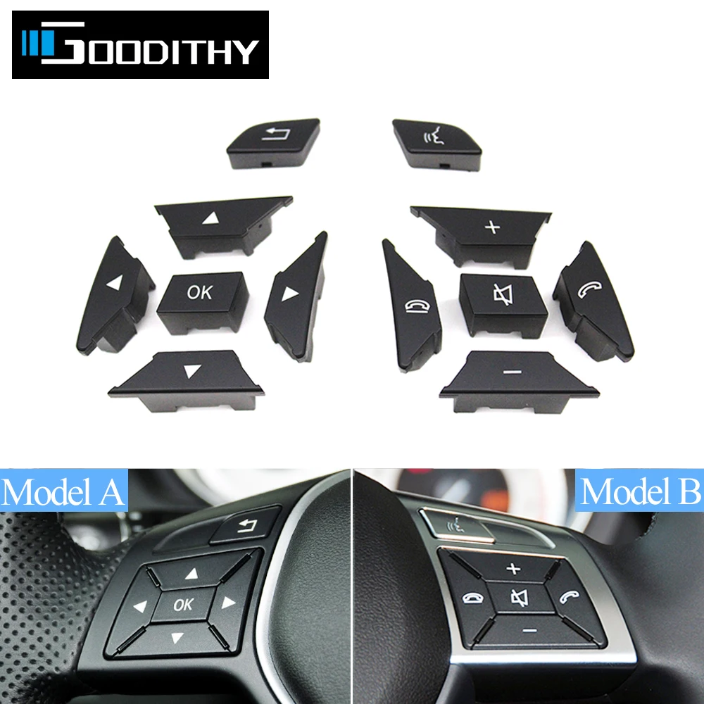 

Car Steering Wheel Button Menu Control Switch Cover For BENZ C E GLK A Class W204 X204 W212 W218 W156 W246 2185400162 1725400262