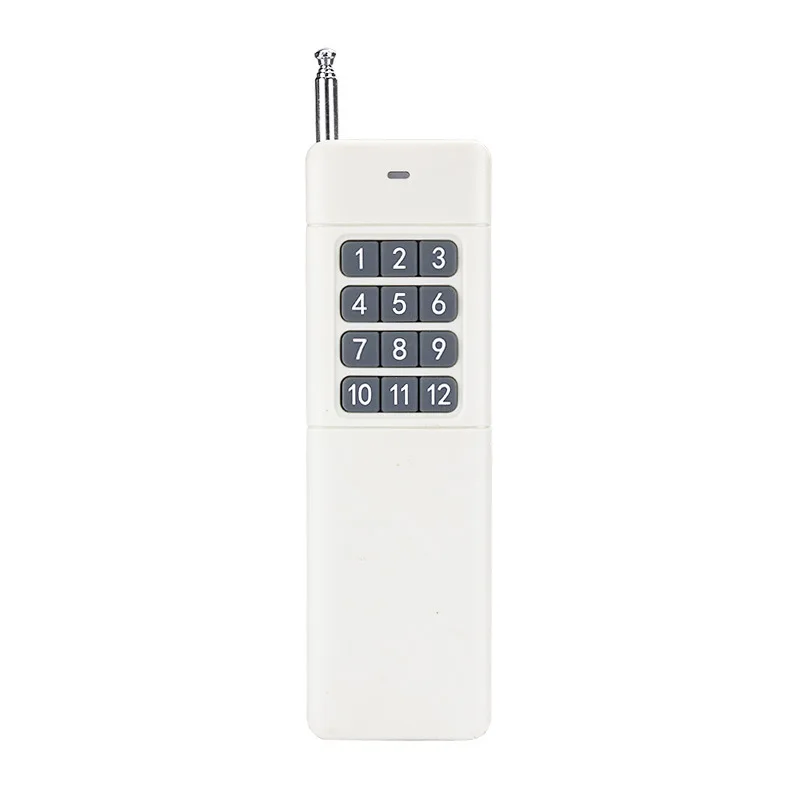 AC long distance industrial telecrane elevator luffing tower crane 12 channel rf transmitter and receiver 433Mhz remote control